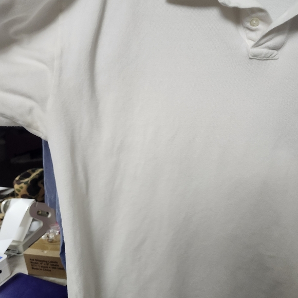 Polo by Ralph Lauren Classic White Polo with Pink Emblem - Picture 4 of 6